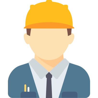Project engineer planning and executing facility projects using project management software